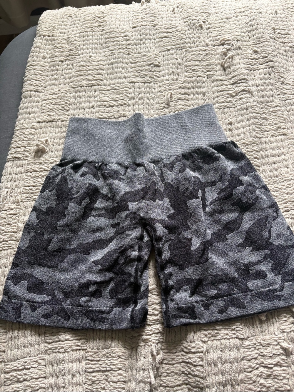 NVGTN Women's Gray Camo Athletic Shorts
